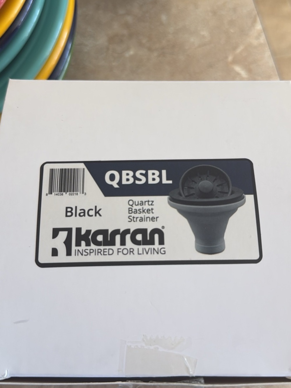 Black Quartz Basket Strainer (QBSBL)
